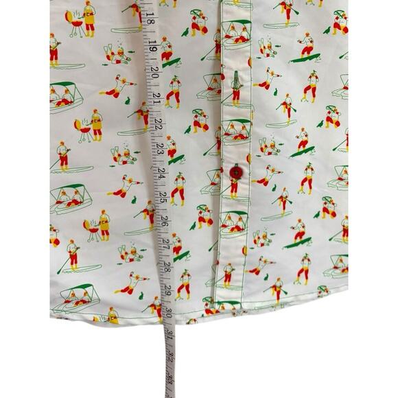 Magellan Outdoors Men's Fish Gear Button Up Short Sleeve Shirt M - Picture 12 of 15